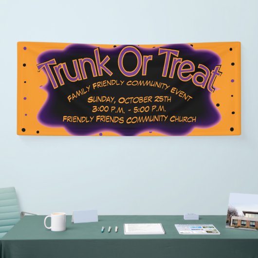 共同教会のトランクまたはモダン治療 横断幕 (トレードショー)