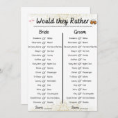 共同独身者/バチェロレッテゲーム 招待状 (正面/裏面)