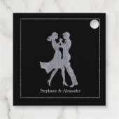 共同誕生日パーティーアダルトシルバーダンスカップル フェイバータグ (裏面)