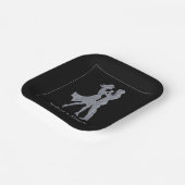 共同誕生日パーティーアダルトシルバーダンスカップル ペーパープレート (傾斜あり)