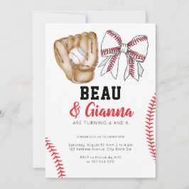 共同誕生日パーティー招待男児 招待状