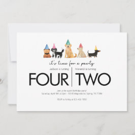 共同誕生日パーティー – ポーティテーマ 招待状