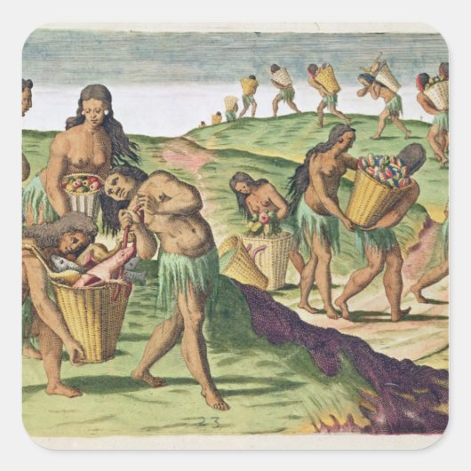 共同貯蔵庫への食料品回収 スクエアシール (正面)