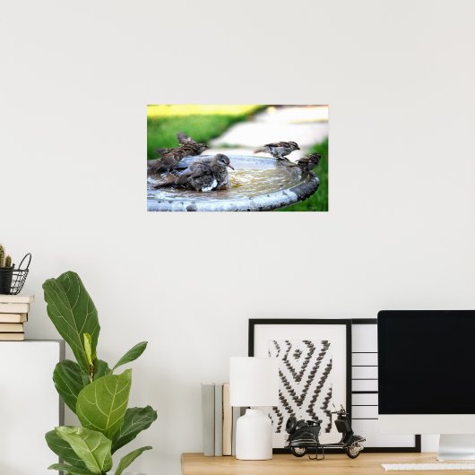 共同風呂 ポスター (ホームオフィス)