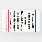 共和党あなたの不名誉はチェイニー引用文 横断幕 (横)