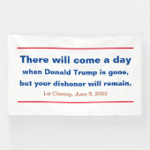 共和党あなたの不名誉はチェイニー引用文 横断幕 (横)