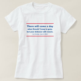 共和党あなたの不名誉はチェイニー引用文 Tシャツ