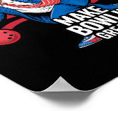 共和党おもしろい10ピンボーリングのトランプボーリング ポスター (角)