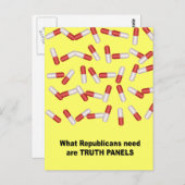 共和党が必要としているのは真実のパネルだ ポストカード (正面/裏面)