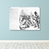 共和党と議会の間の闘い キャンバスプリント (インサイチュ (ウッドフロア))