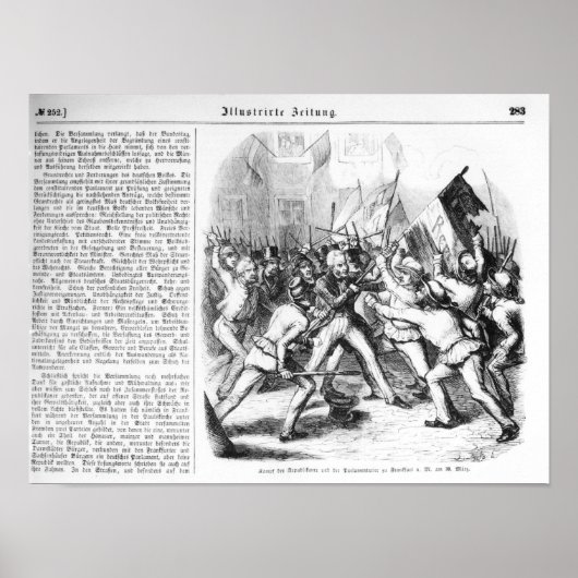 共和党と議会の間の闘い ポスター (正面)