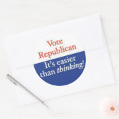 共和党に投票する ラウンドシール (封筒)