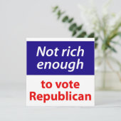 共和党に投票できるほど金持ちではない 招待状 (スタンド正面)