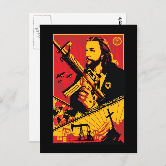 共和党のイエスは何をするだろうか。 ポストカード (正面/裏面)