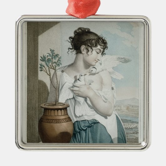 共和党のカレンダーの幼芽の、第7月 メタルオーナメント (正面)