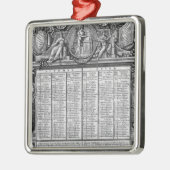 共和党のカレンダー、1793年9月22日 メタルオーナメント (左)