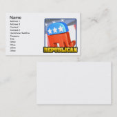 共和党のキャンペーン 名刺 (正面/裏面)