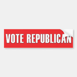 共和党のシンプル簡単を赤い読GOPにはっきりした投票 バンパーステッカー