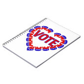 共和党のゾウに投票する ノートブック (左側)