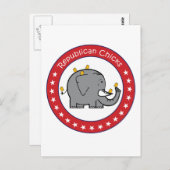 共和党のチクチ ポストカード (正面/裏面)