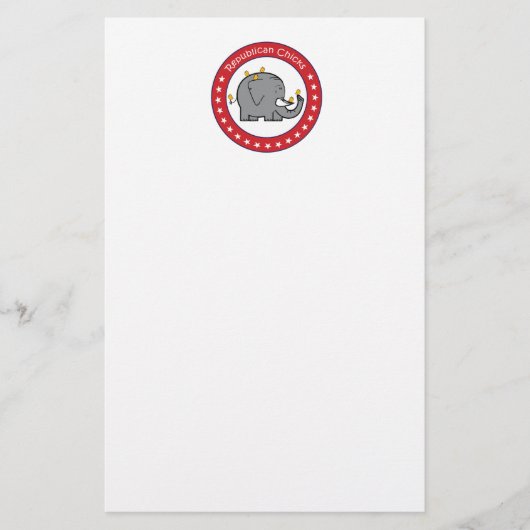 共和党のチクチ 便箋 (正面)