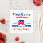 共和党のテンプレート スタンダードカクテルナプキン (インサイチュ)
