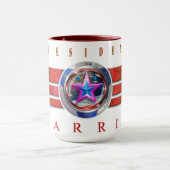 共和党のハリス・ウォルズ・ウィング・メダリオン大統領 マグカップ (中央)