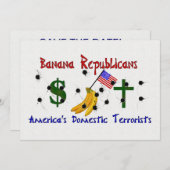 共和党のバナナ・レパブリック 招待状 (正面/裏面)