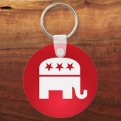 共和党のパーティーロゴ キーホルダー (正面)
