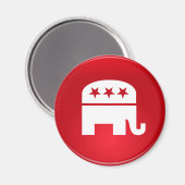 共和党のパーティーロゴ マグネット (正面/裏面)