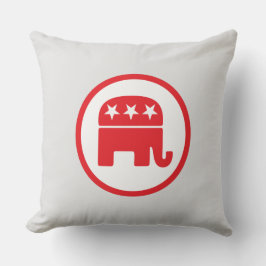 共和党のパーティー政治的シンボル(象) クッション