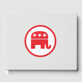 共和党のパーティー政治的シンボル(象) ゲストブック