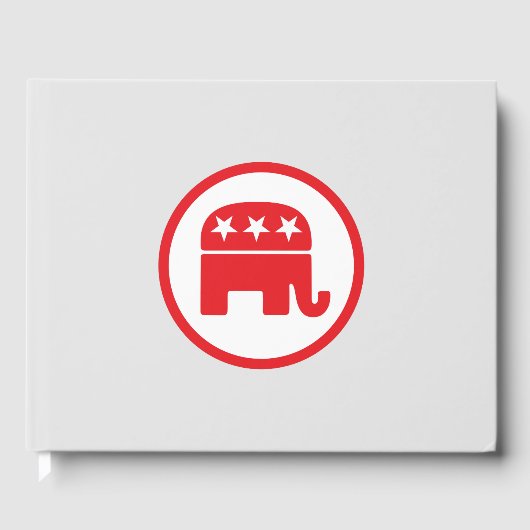 共和党のパーティー政治的シンボル（象） ゲストブック (正面)