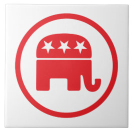 共和党のパーティー政治的シンボル(象) タイル