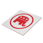 共和党のパーティー政治的シンボル(象) タイル (側面)