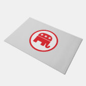 共和党のパーティー政治的シンボル（象） ドアマット (アングル)