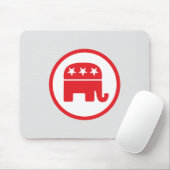 共和党のパーティー政治的シンボル（象） マウスパッド (マウス)