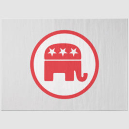共和党のパーティー政治的シンボル(象) 薄葉紙