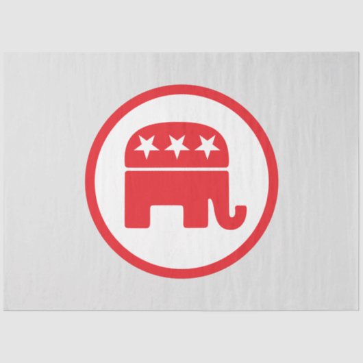 共和党のパーティー政治的シンボル(象) 薄葉紙 (正面)