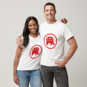 共和党のパーティー政治的シンボル(象) Tシャツ (ユニセックス)