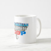 共和党のパーティー コーヒーマグカップ (正面右)