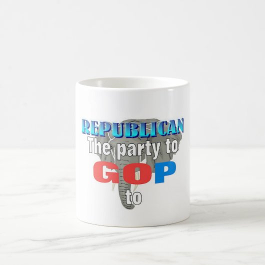 共和党のパーティー コーヒーマグカップ (中央)