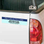 共和党のヘルスケア-なりません病気に祈って下さい バンパーステッカー (トラック上)