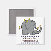 共和党のマグネット用のチク マグネット (正面/裏面)