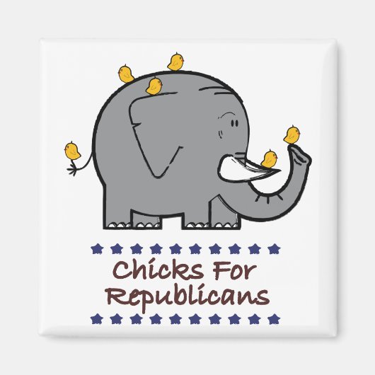 共和党のマグネット用のチク マグネット (正面)