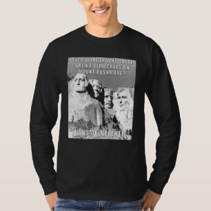 共和党のラッシュモア山民主党 Tシャツ