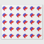共和党のロゴ ラッピングペーパー (フラット)