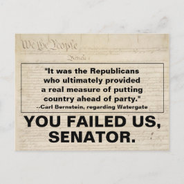 共和党の上院議員は国をパーティーに置かなければならない インビテーションポストカード