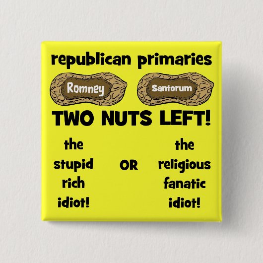 共和党の候補者 缶バッジ (正面)