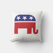共和党の元の象 クッション (正面)